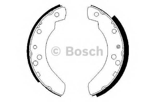 Тормоза рабочие задние ножные и тормозные барабаны 0986487242 BOSCH