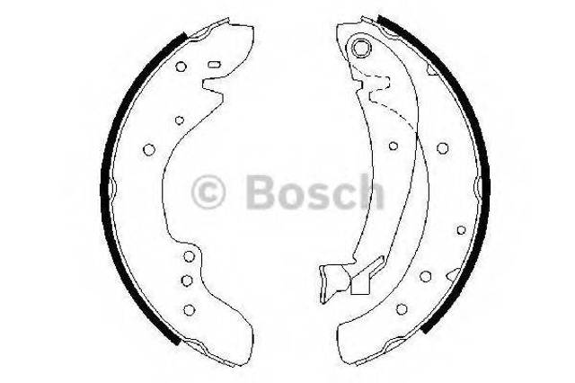 Барабанные тормозные колодки 0986487521 BOSCH