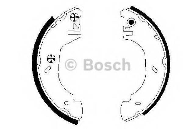 Тормоза рабочие задние ножные и тормозные барабаны 0986487524 BOSCH