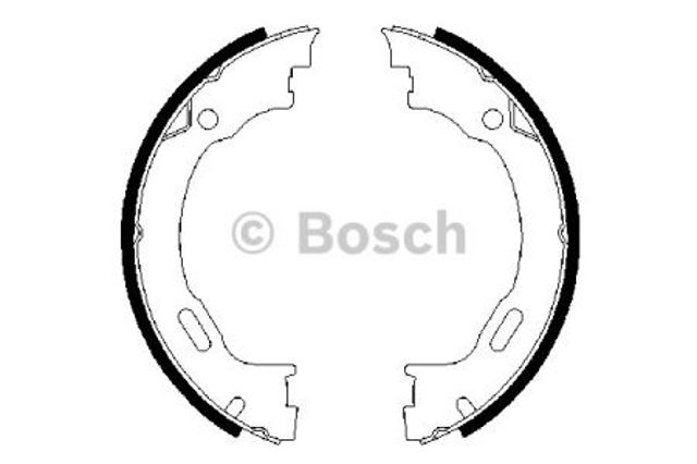 Колодки ручника/стояночного тормоза 0986487609 BOSCH
