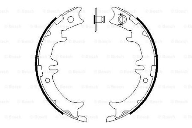 Колодки ручника/стояночного тормоза 0986487615 BOSCH