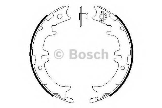 0986487615 BOSCH Колодки ручника купить в Николаев