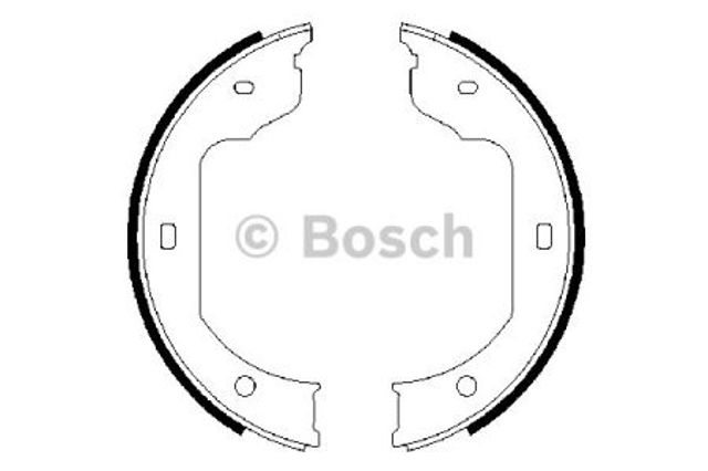 Колодки стояночного тормоза 0986487625 BOSCH