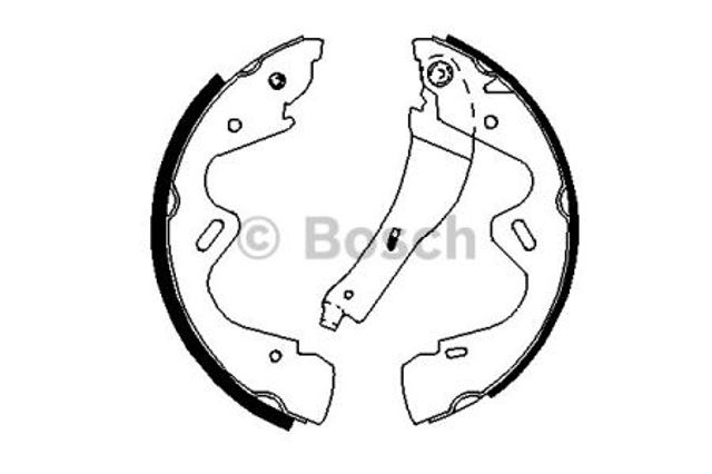 Барабанные колодки 0986487700 BOSCH