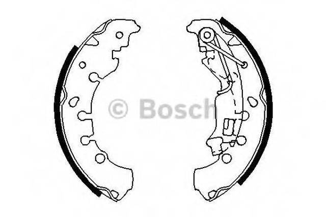BOSCH 0986487702 Колодки тормозные задние барабанные в наличии Днепр