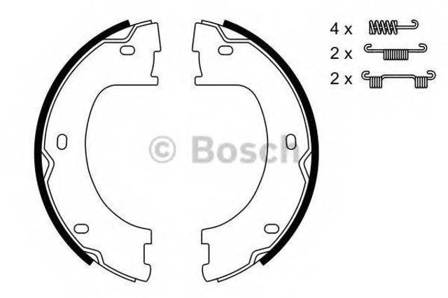 Тормозные колодки стояночного тормоза 0986487751 BOSCH