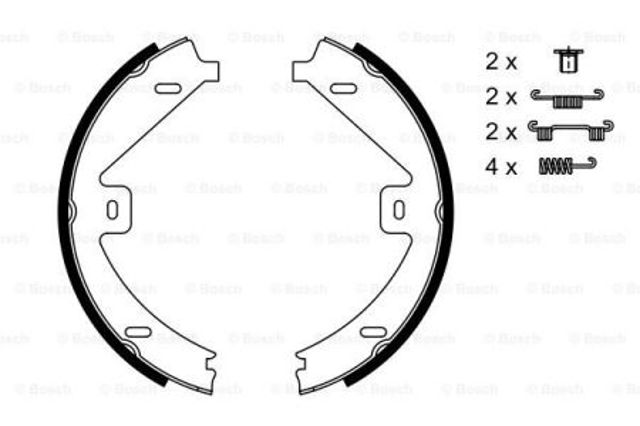 Колодки ручника 0986487752 BOSCH