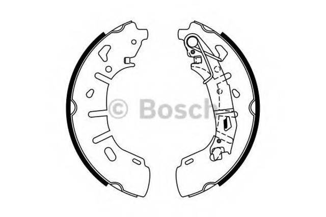 Барабанные колодки 0986487773 BOSCH
