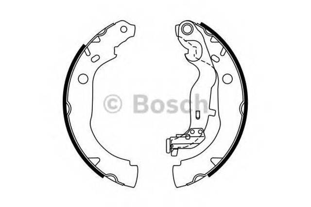 0986487774 BOSCH Задние барабанные колодки купить в Каменское