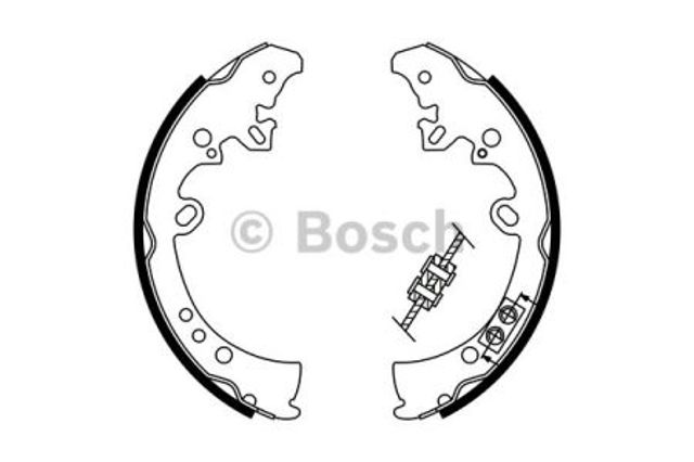 Задние барабанные колодки 0986487787 BOSCH