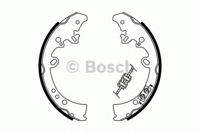 0986487787 BOSCH Колодки тормозные задние барабанные купить в Николаев