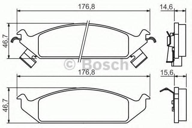 Колодки 0986494313 BOSCH