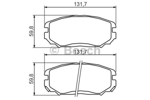 Колодки 0986494374 BOSCH