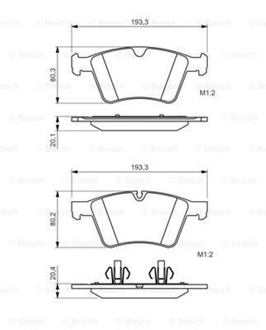 0986494427 BOSCH Передние тормозные колодки купить в Черкассы