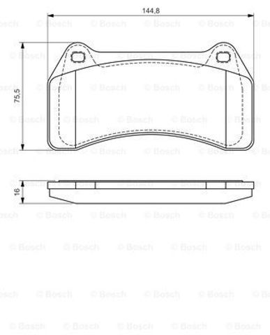 Колодки тормозные 0986494448 BOSCH