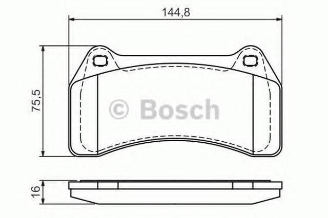 BOSCH 0986494448 Колодки тормозные передние дисковые в наличии Ужгород