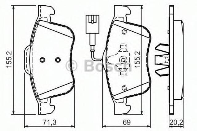 Тормозные колодки 0986494465 BOSCH