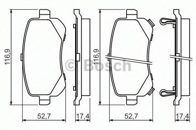 0986494496 Задние тормозные колодки купить Николаев