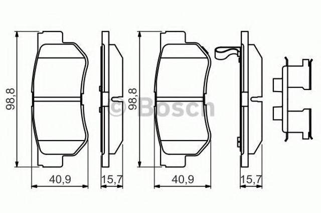 Колодки дисковые  0986494635 BOSCH