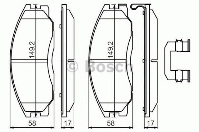 Колодки 0986494650 BOSCH