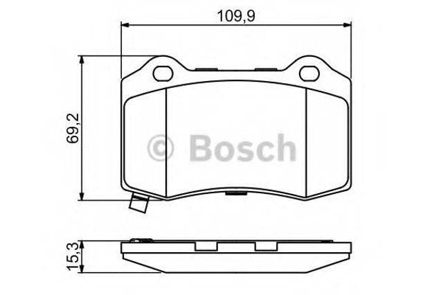 Колодки дисковые  0986494708 BOSCH