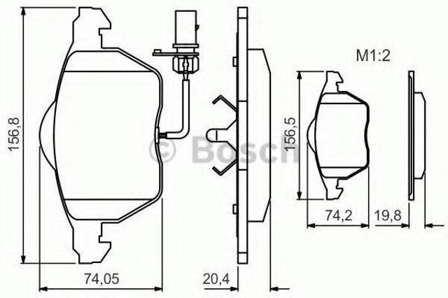 Колодки тормозные 0986495241 BOSCH