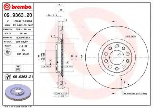 09936321 Brembo