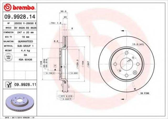 09992814 Brembo