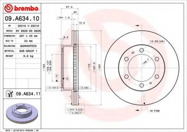 09A63410 Brembo