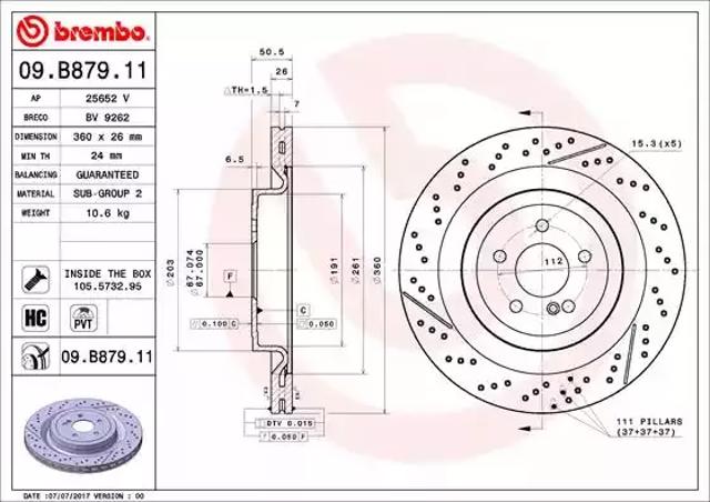 09B87911 Brembo