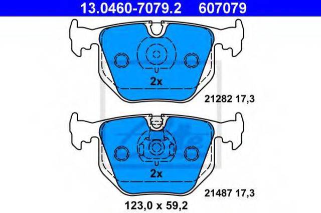 Комплект задних колодок Skoda Fabia 1