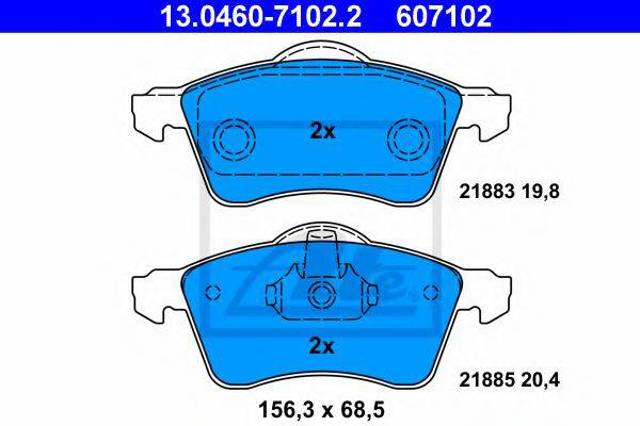 Колодки 13046071022 ATE