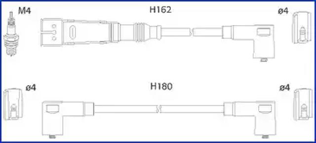 Провода зажигания 134795 HUCO