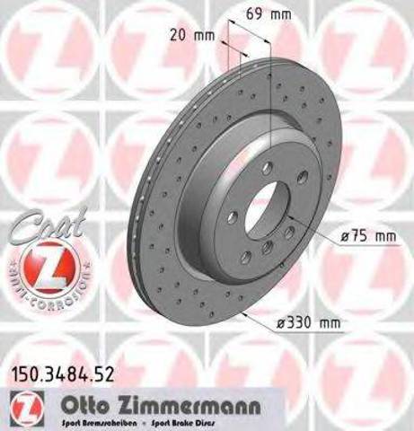 Тормозные диски 150348452 ZIMMERMANN