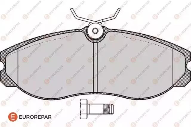 Передние тормозные колодки 1617265480 EUROREPAR