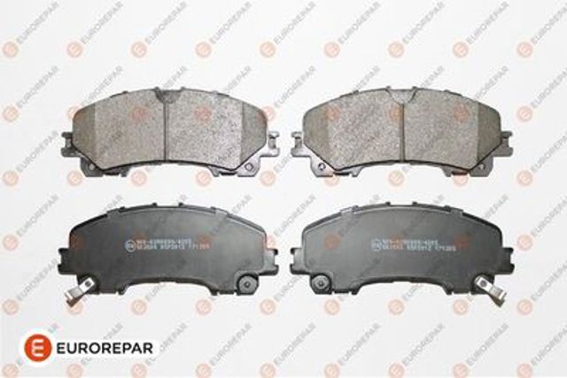 Колодки тормозные передние дисковые 1675996380 EUROREPAR