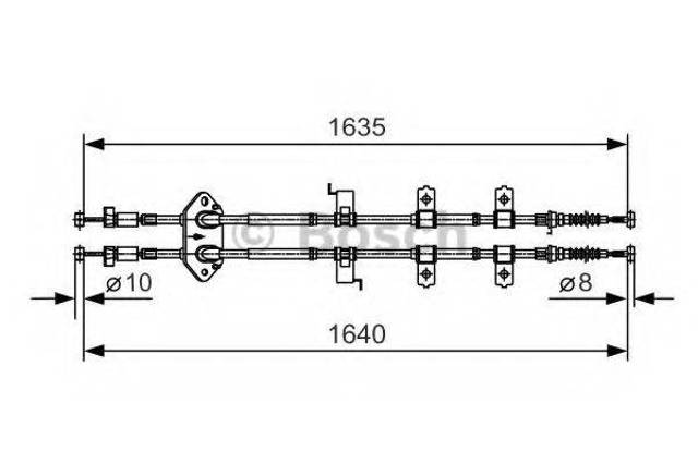 Тормоз стояночный 1987482054 BOSCH
