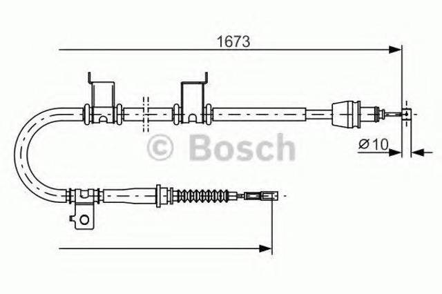 Трос ручного тормоза 1987482361 BOSCH
