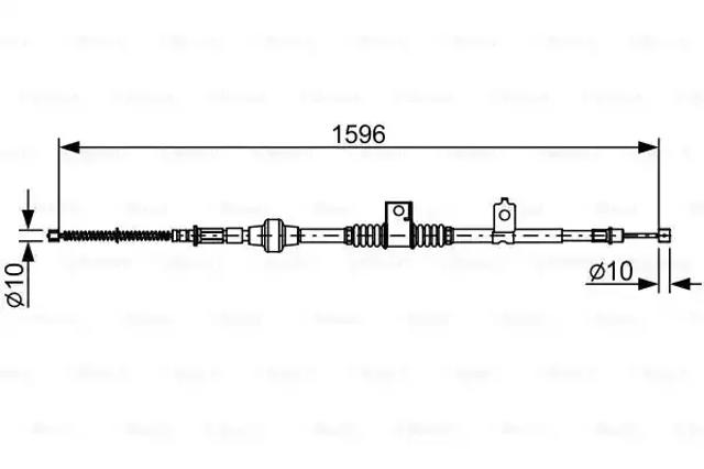 Трос ручника задний 1987482520 BOSCH