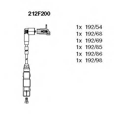 Провода высоковольтные, комплект 212F200 BREMI