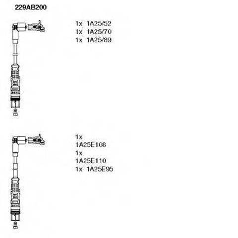 Провода высоковольтные в комплекте 229AB200 BREMI