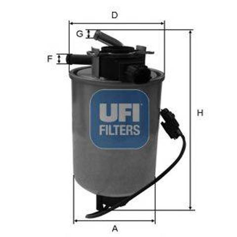 Топливный фильтр 2401801 UFI