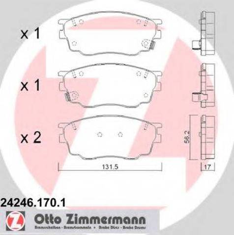 Колодки 242461701 ZIMMERMANN