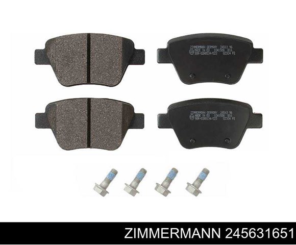 Колодки на тормоз задний дисковый 245631651 ZIMMERMANN