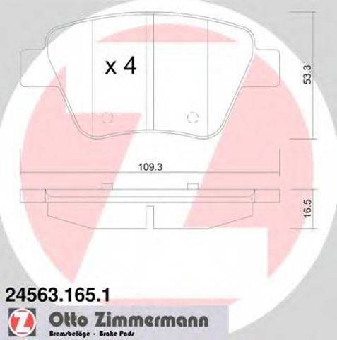 245631651 ZIMMERMANN Задние тормозные колодки купить в Киев