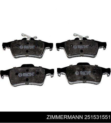 251531551 ZIMMERMANN Задние тормозные колодки купить в Тернополь