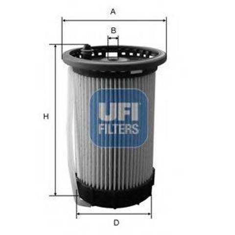 Фильтр тонкой очистки топлива 2606500 UFI