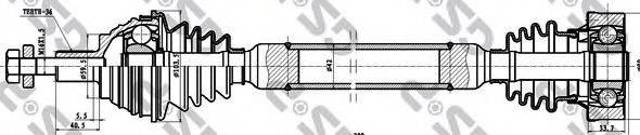 Привод правый 261096 GSP
