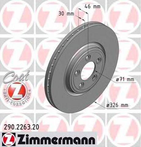 Ротор тормозной 290226320 ZIMMERMANN