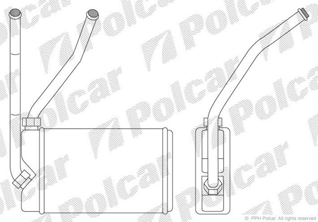 Радиатор печки 2910N8A1 POLCAR